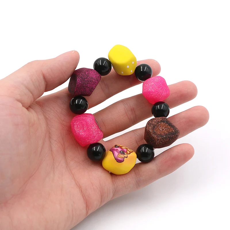 Colorful Cartoon Resin Beaded Bracelet